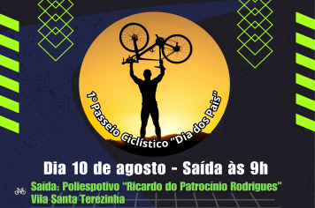 PASSEIO CICLÍSTICO “DIA DOS PAIS”