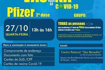 VACINAÇÃO DE 2ª DOSE contra a COVID-19
