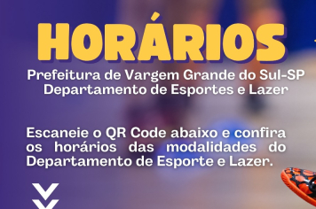 PROGRAMAÇÃO DAS MODALIDADES DE ESPORTES