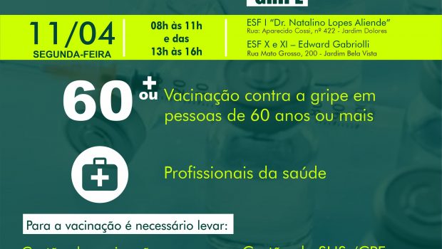 VACINAÇÃO CONTRA A GRIPE E COVID-19