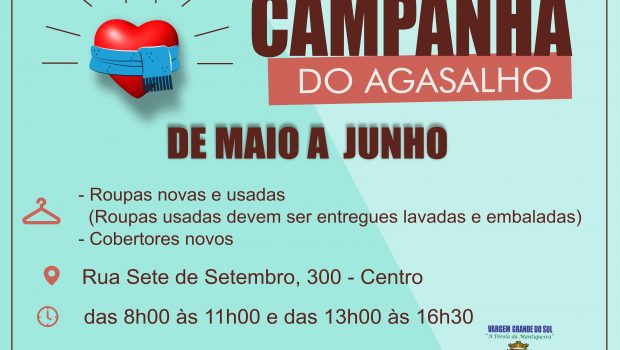 FUNDO SOCIAL REALIZA CAMPANHA DO AGASALHO