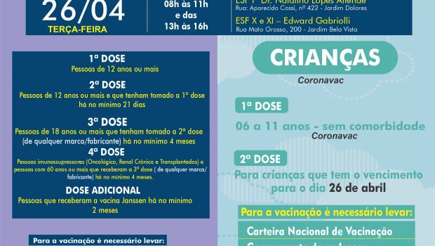 VACINAÇÃO CONTRA GRIPE E COVID-19!