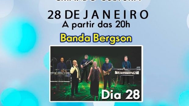 CRIANDO CULTURA PROMOVERÁ SEGUNDO DIA DE LIVE COM A BANDA BERGSON