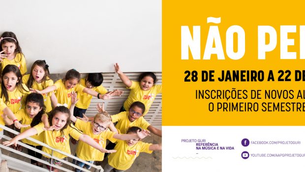 Inscrições para Projeto Guri estão abertas