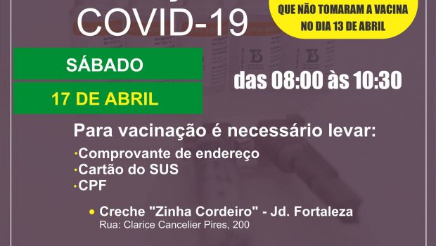 VACINAÇÃO CONTRA COVID-19 EM PESSOAS COM 64 ANOS