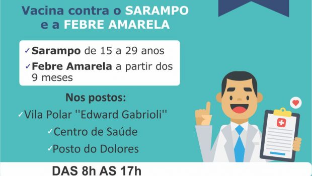 Campanha contra Sarampo começa amanhã