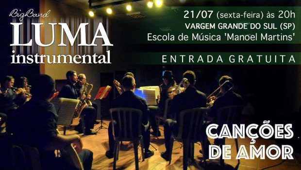 Big Band Luma Instrumental estará hoje na Escola de Música