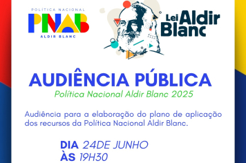 DEPARTAMENTO DE CULTURA E TURISMO REALIZA AUDIÊNCIA PÚBLICA DA LEI ALDIR BLANC 2025
