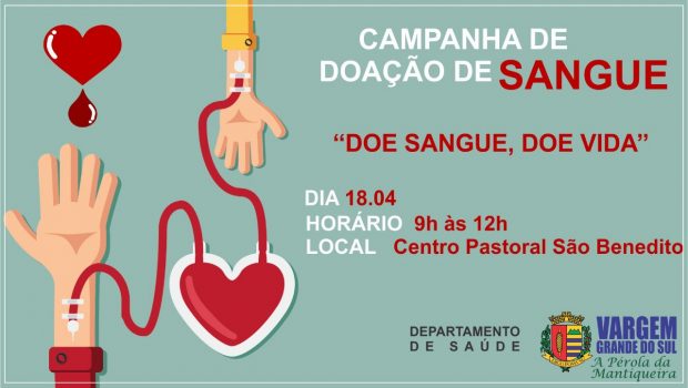 DIA 18 TEM CAMPANHA DE DOAÇÃO DE SANGUE