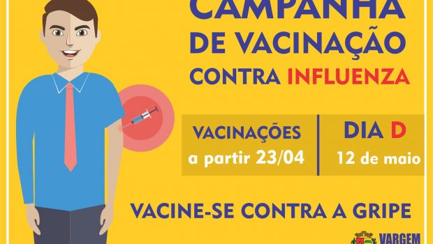VACINAÇÃO CONTRA GRIPE COMEÇA NESTA SEGUNDA