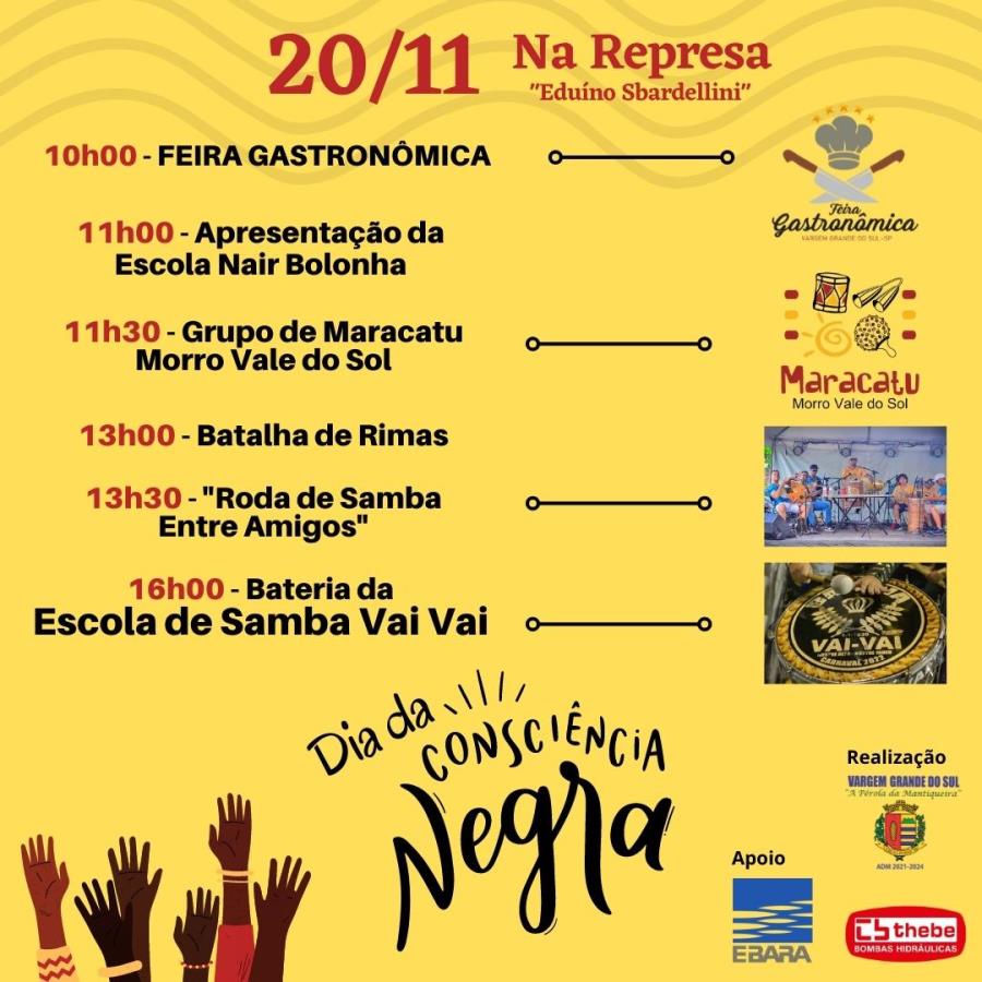 BATERIA DA ESCOLA VAI-VAI FARÁ APRESENTAÇÃO NO DIA DA CONSCIÊNCIA NEGRA NA REPRESA