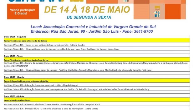 NESTA SEGUNDA COMEÇA A SEMANA MEI
