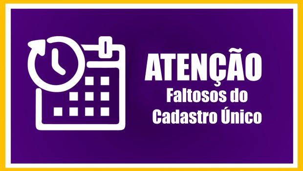 MUITAS PESSOAS ESTÃO FALTANDO NO DIA MARCADO PARA REALIZAR O CADASTRO ÚNICO