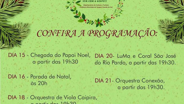 PARADA DE NATAL É NESTE SÁBADO