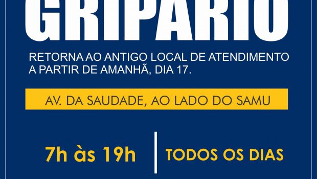 GRIPÁRIO VOLTA A ATENDER NA AVENIDA DA SAUDADE AO LADO DO SAMU