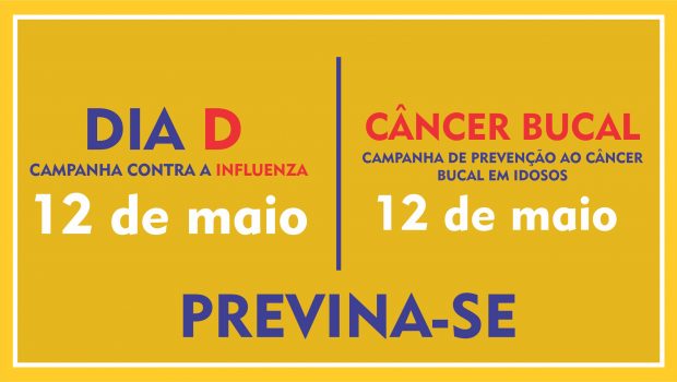 SÁBADO TEM “DIA D” DE VACINA CONTRA INFLUENZA E PREVENÇÃO AO CÂNCER BUCAL EM IDOSOS
