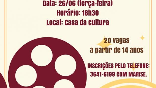 PARTICIPE DA OFICINA DE DIREÇÃO CINEMATOGRÁFICA ARTÍSTICA