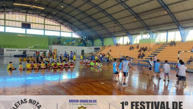 PROJETO “ATLETAS NOTA 10” REALIZA 1º FESTIVAL DE MINI HANDEBOL
