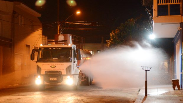 MUNICÍPIO CONCLUIU A 4º DESINFECÇÃO EM TODAS AS RUAS DA CIDADE