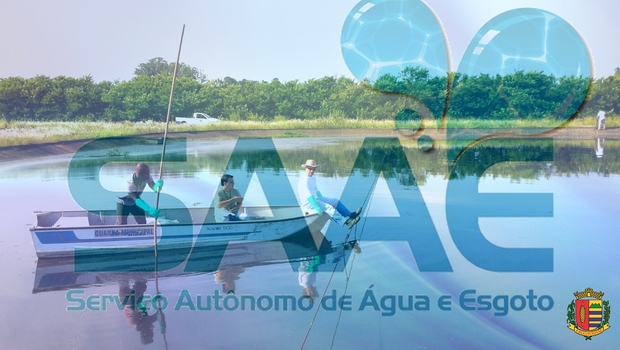SAAE realiza batimetria das lagoas da Estação de Tratamento de Esgoto