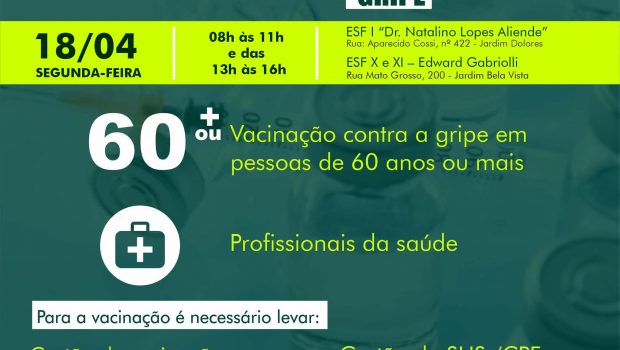 VACINAÇÃO CONTRA GRIPE E COVID-19