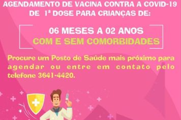 VACINA CONTRA A COVID-19 EM CRIANÇAS COM E SEM COMORBIDADE DE 06 MESES A 02 ANOS