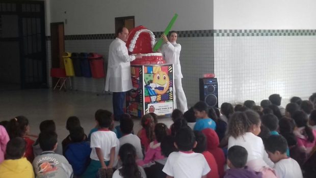 Departamento de Saúde realiza Campanha de Higiene Bucal nas escolas e creches municipais