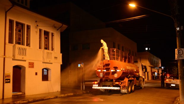 VARGEM GRANDE DO SUL REALIZADA DESINFECÇÃO DA CIDADE