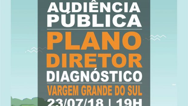 NESTA SEGUNDA-FEIRA HAVERÁ AUDIÊNCIA PÚBLICA SOBRE O PLANO DIRETOR