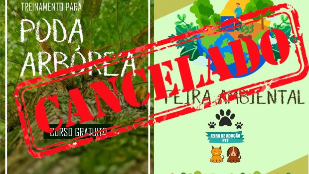 CANCELADAS AS ATIVIDADES EM COMEMORAÇÃO AO DIA DO MEIO AMBIENTE
