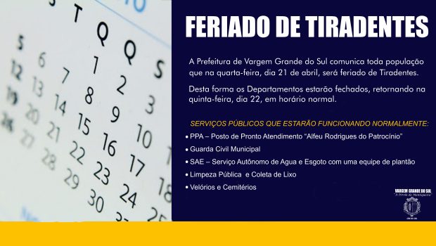 COMUNICADO FERIADO