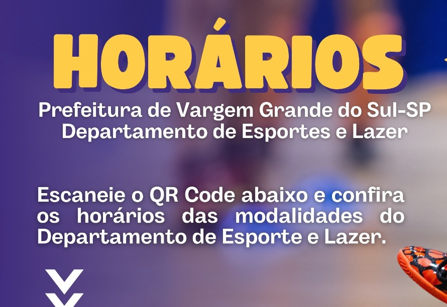 PROGRAMAÇÃO DAS MODALIDADES DE ESPORTES