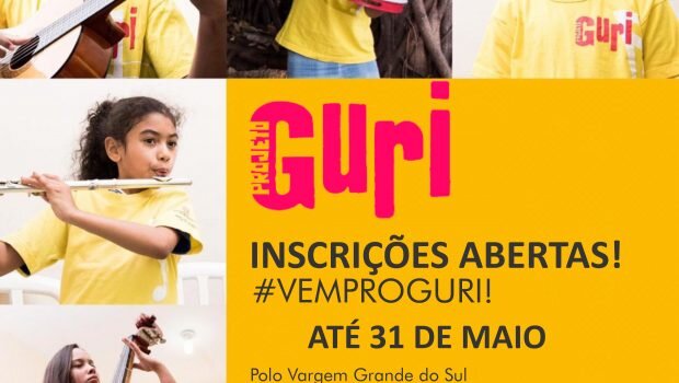 MATRÍCULAS PARA O PROJETO GURI ESTÃO SENDO REALIZADAS NO POLO DE VARGEM