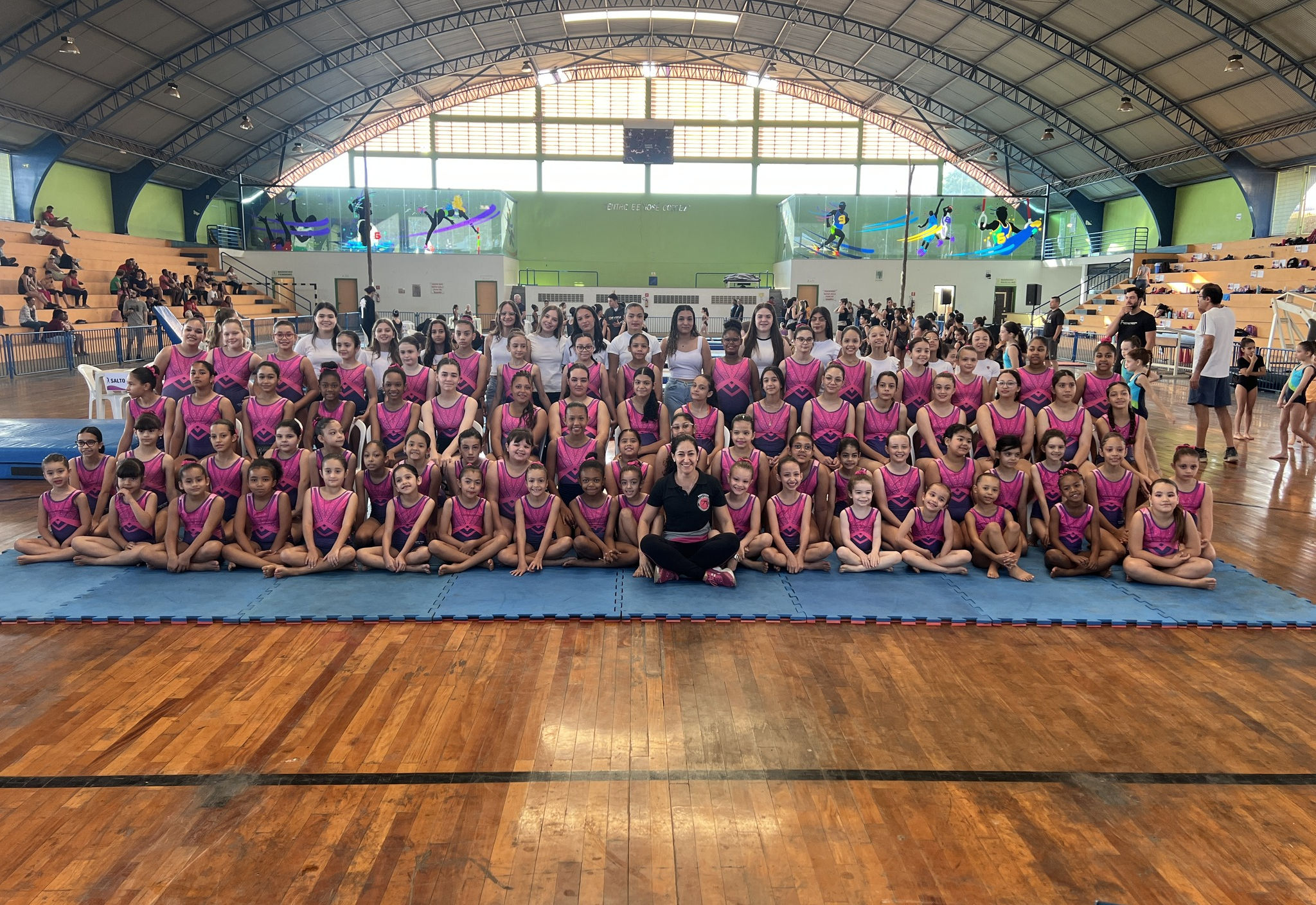 DEPARTAMENTO DE ESPORTES E LAZER REÚNE APROXIMADAMENTE 250 CRIANÇAS NO 6º FESTIVAL DE GINÁSTICA ARTÍSTICA
