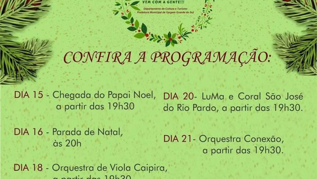 PARADA DE NATAL É NESTE SÁBADO