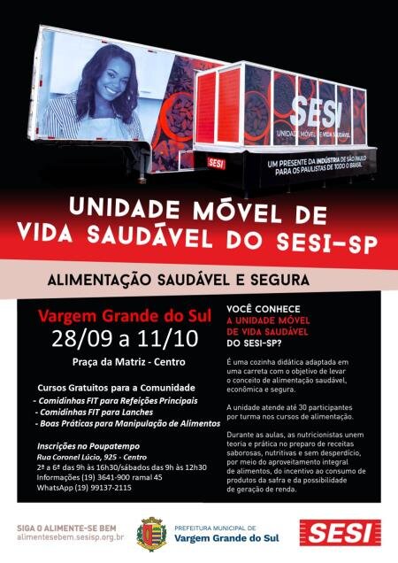 INSCRIÇÕES ABERTAS PARA O CURSO DE ALIMENTAÇÃO E NUTRIÇÃO