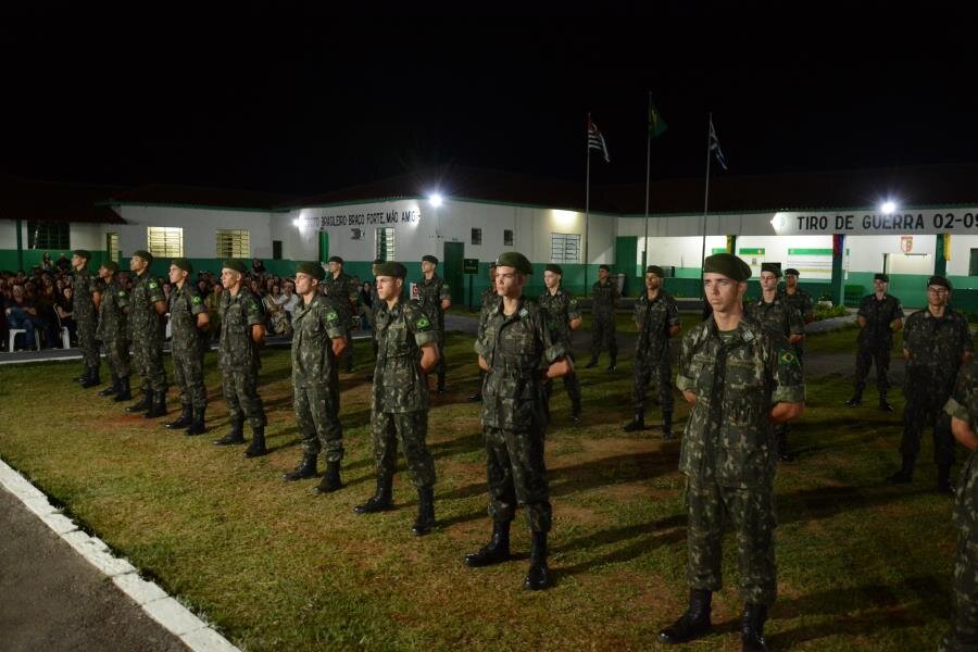 SÁBADO (19) FOI REALIZADA A FORMATURA DOS ATIRADORES DO TIRO DE GUERRA 02-092