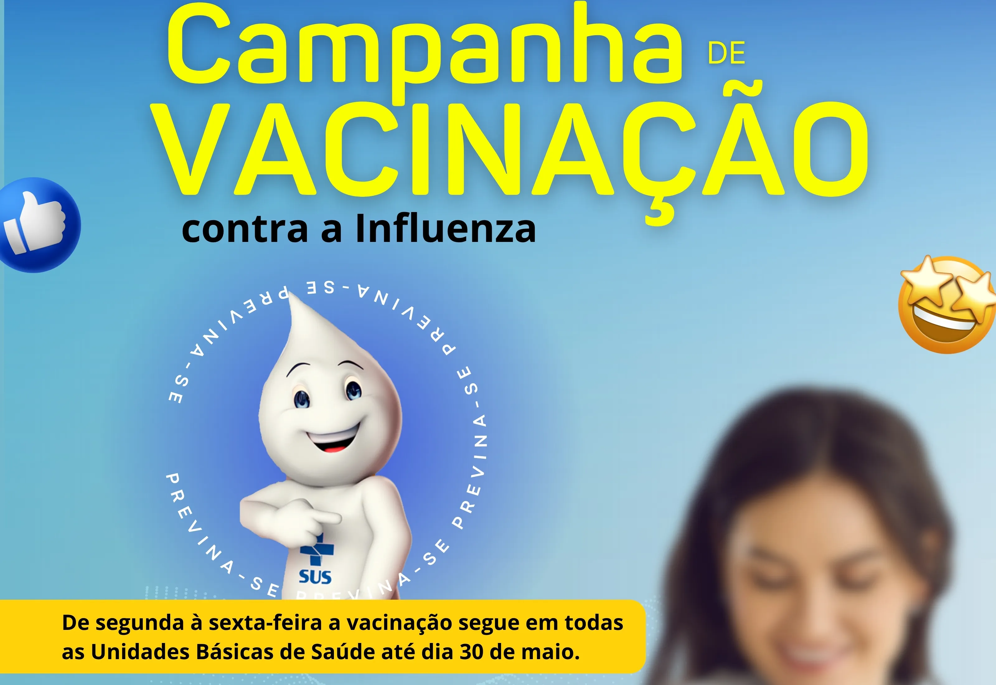 VACINAÇÃO CONTRA A GRIPE CONTINUA NAS UNIDADES BÁSICAS DE SAÚDE
