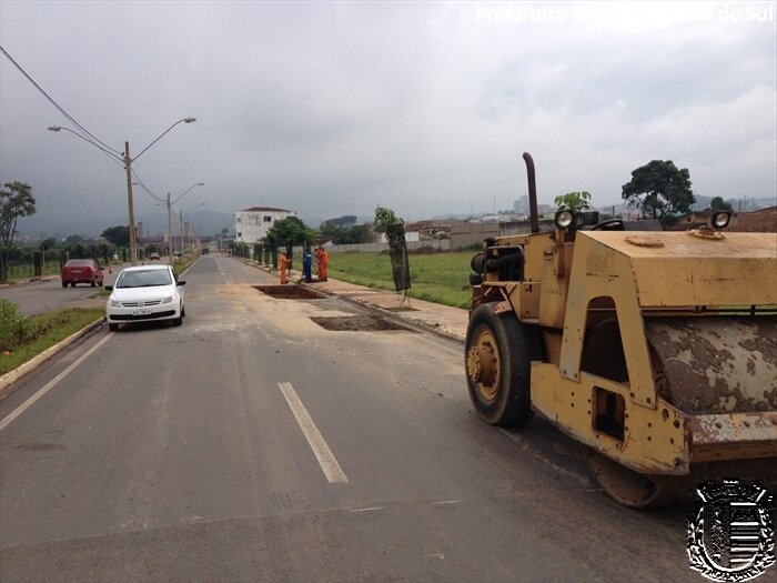Construtora iniciou obras de recuperação da Via Expressa Antonio Bolonha