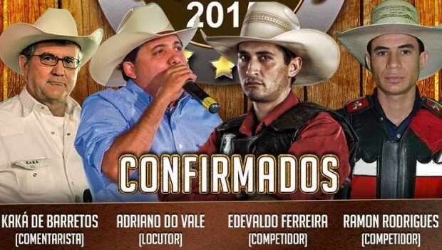 Grandes nomes do rodeio nacional estarão na Festa da Batata 2015