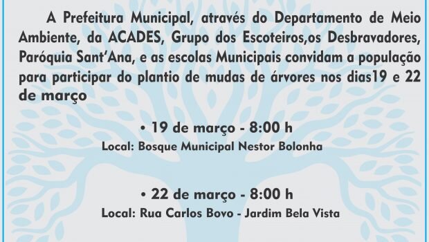 Dia da água é comemorada com diversas atividades