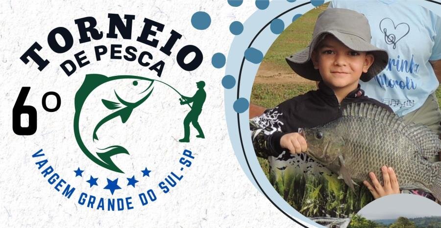 6º TORNEIO DE PESCA SERÁ REALIZADO NO DIA 07 DE ABRIL