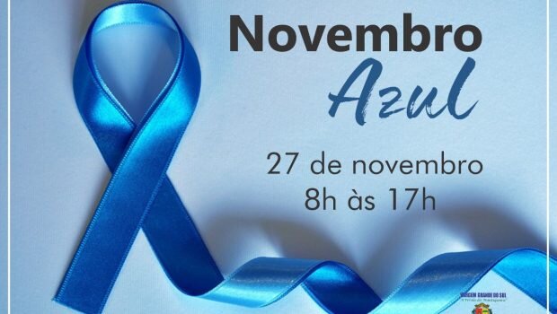 SABÁDO DIA (27) SERÁ REALIZADO ATENDIMENTO PARA OS HOMENS CAMPANHA NOVEMBRO AZUL