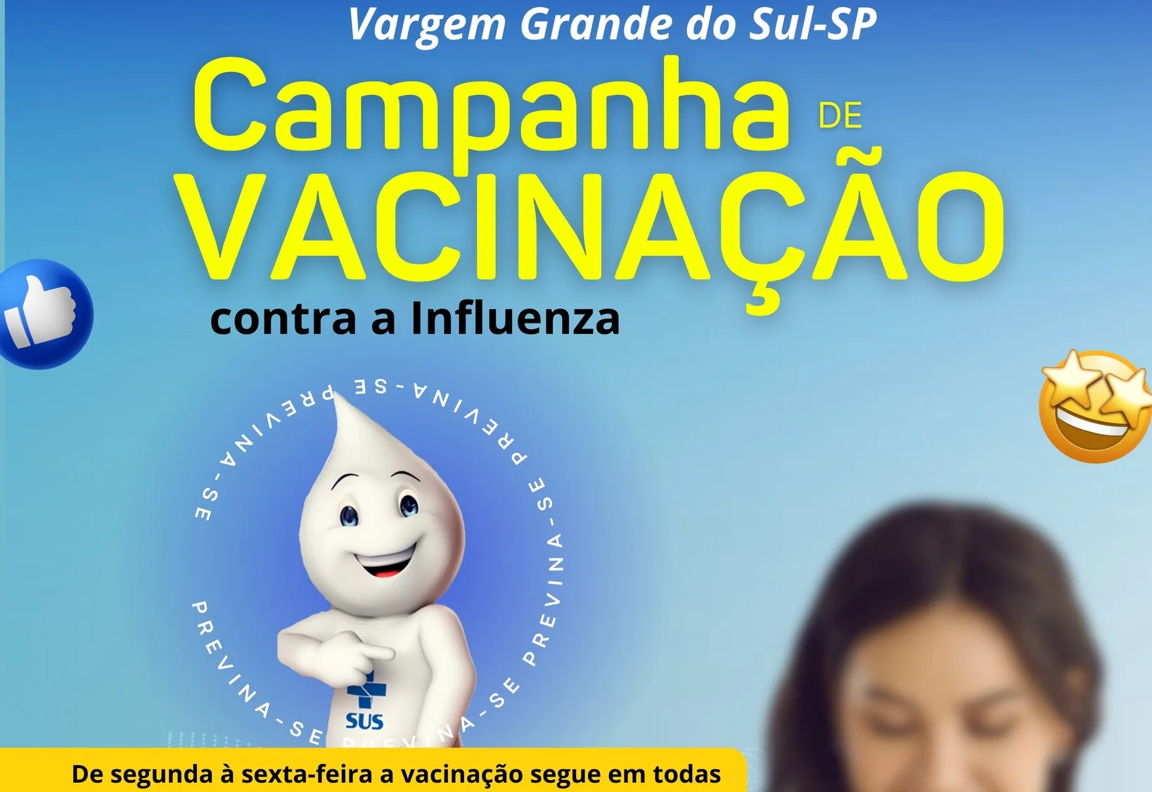 VACINAÇÃO CONTRA A GRIPE CONTINUA NAS UNIDADES BÁSICAS DE SAÚDE