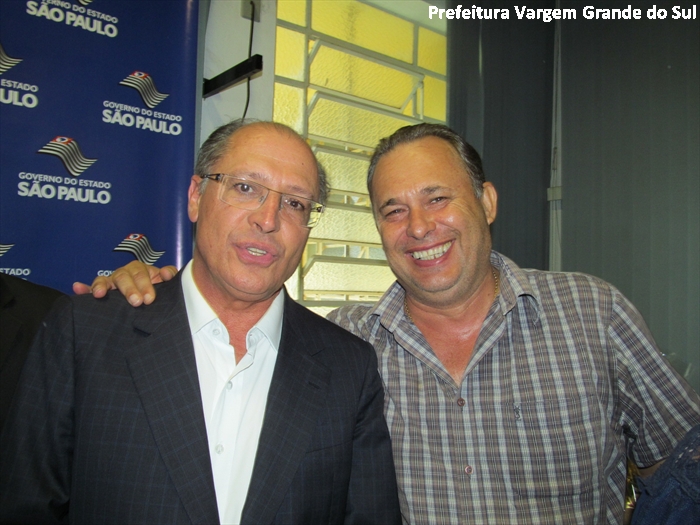 O governador Geraldo Alckmin e o prefeito Celso Itaroti